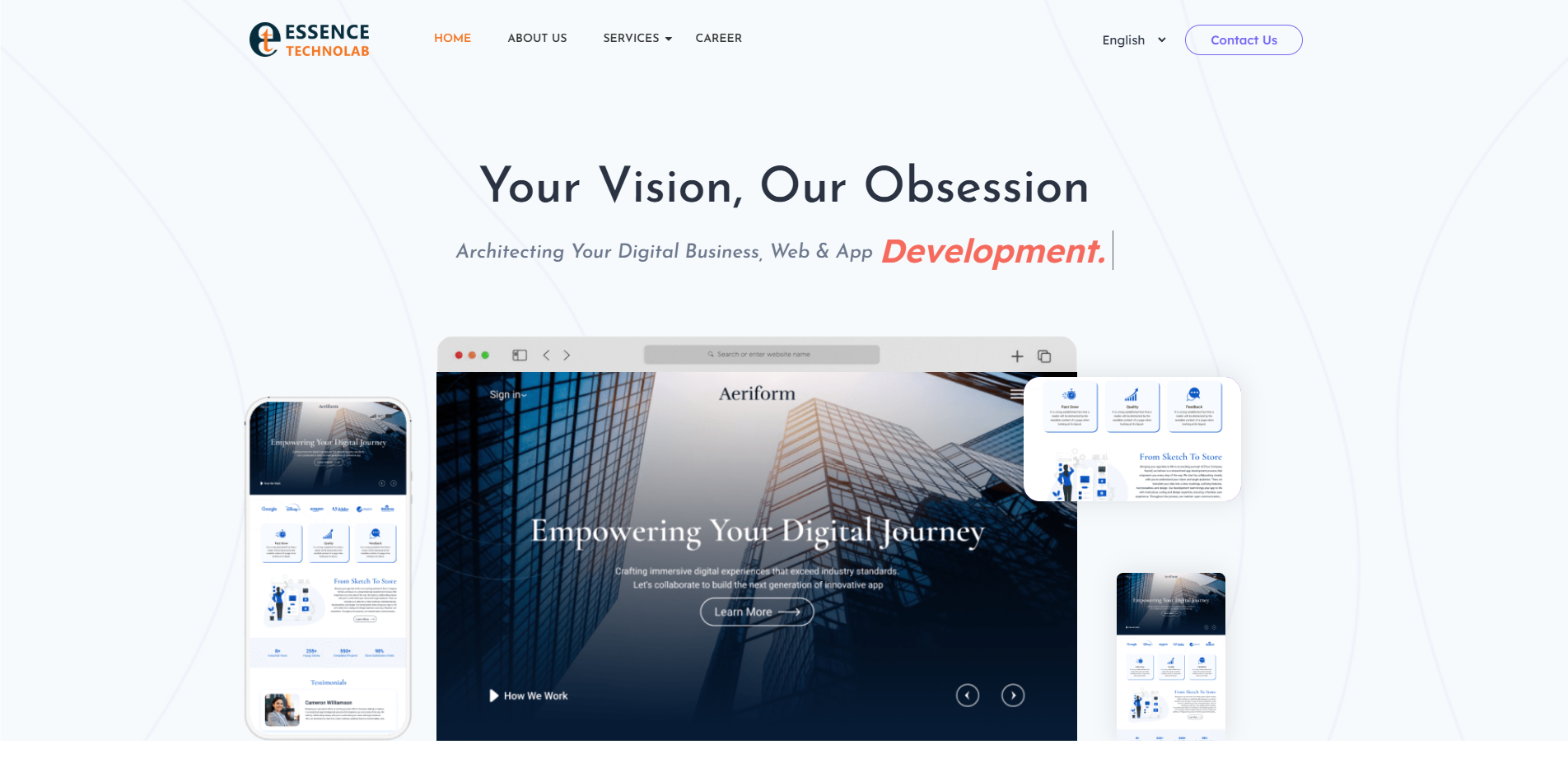 Essence Technolab website